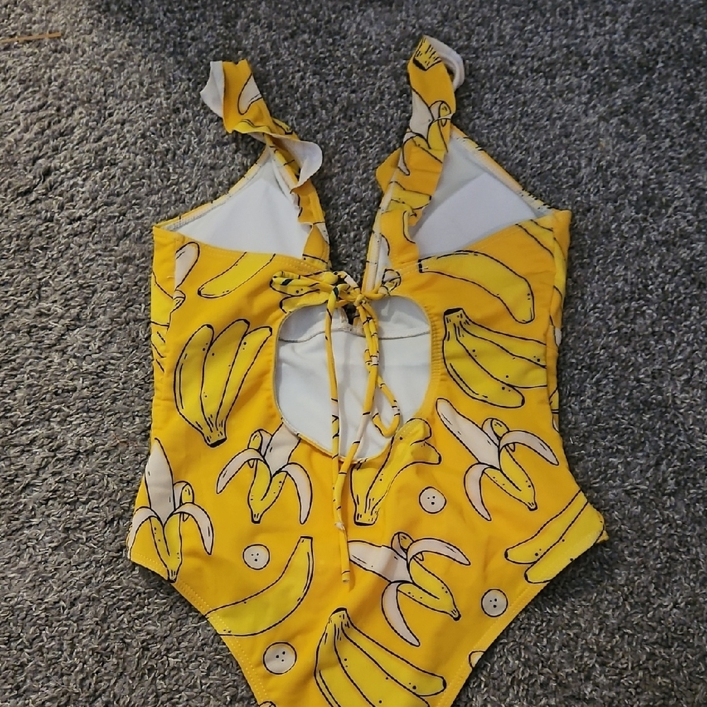 Yellow Banana Print Swimsuit - Picture 4 of 4